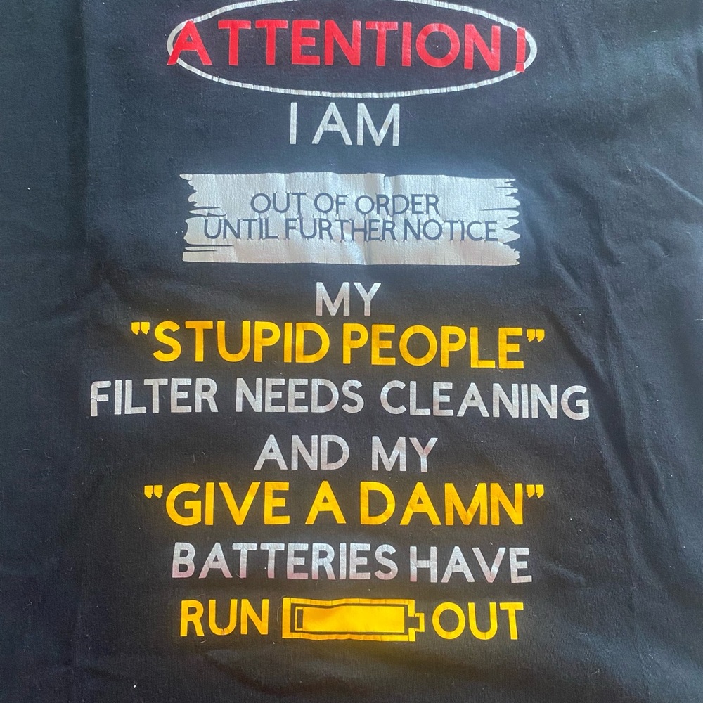 Black Graphic T-Shirt with Bold Print